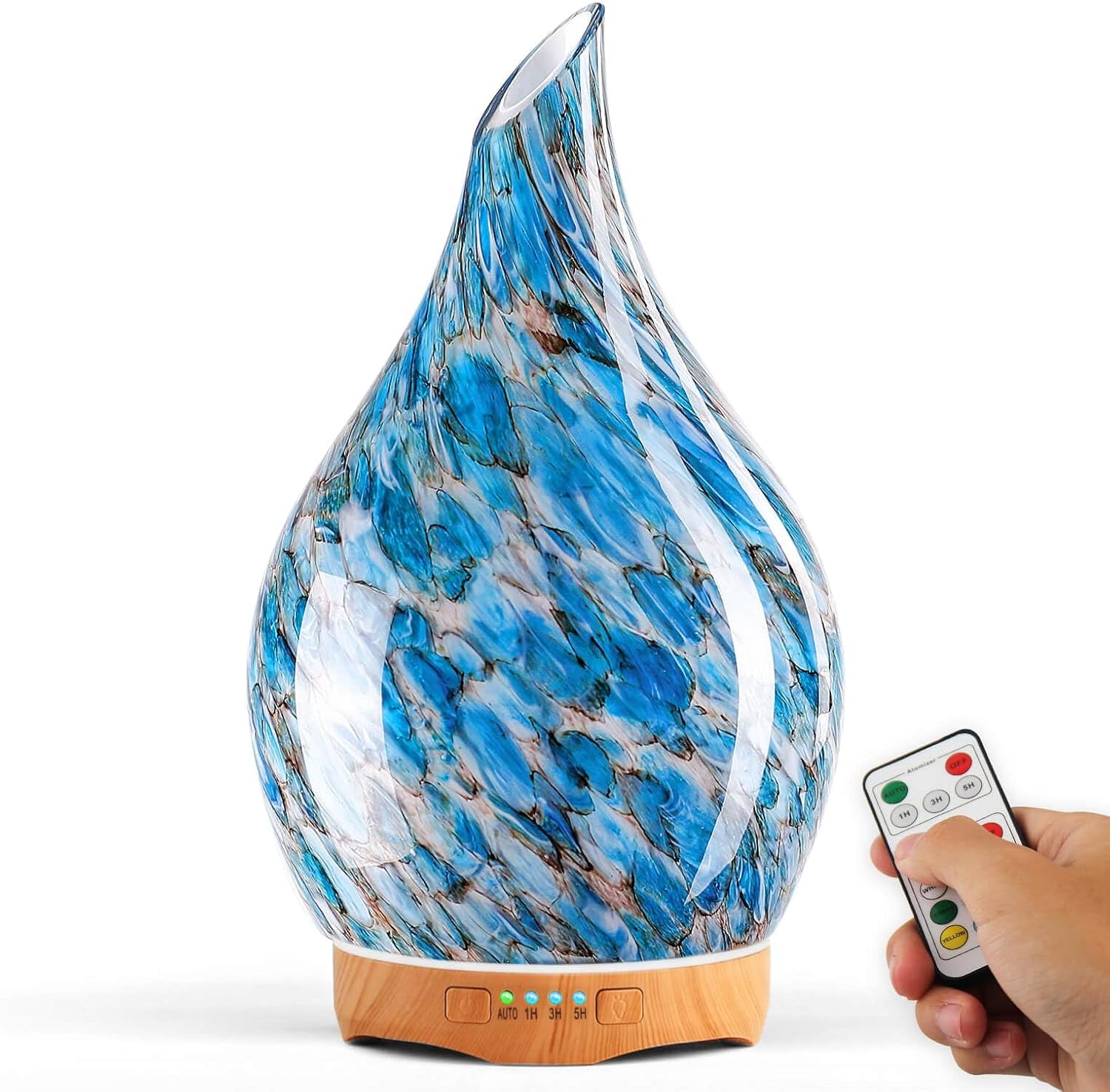 Porseme 280ML Essential Oil Diffuser, Aroma Ultrasonic Humidifier with Remote Control, BPA Free, Auto Shut-Off, Timer Setting