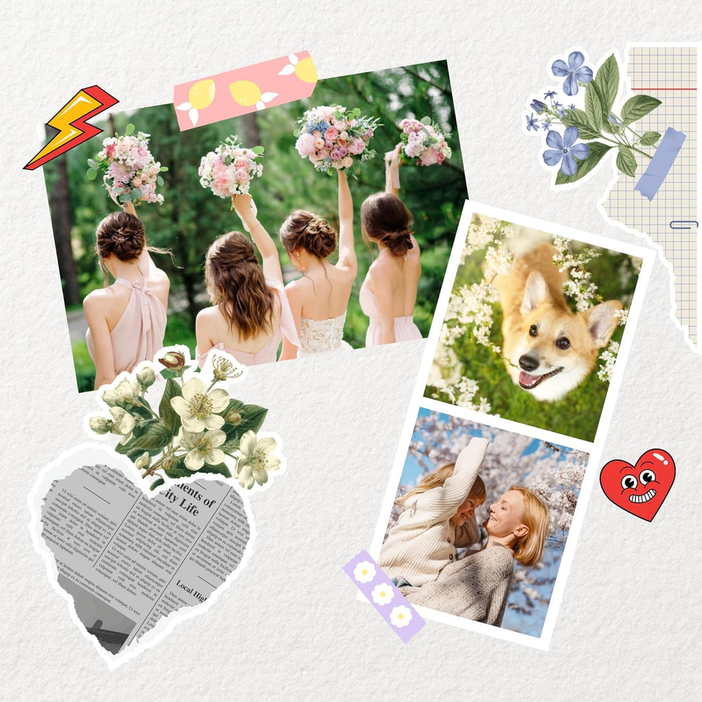 KODAK Mini 2 Retro 4PASS Portable Photo Printer (2.1X3.4 Inches) + 8 Sheets, White