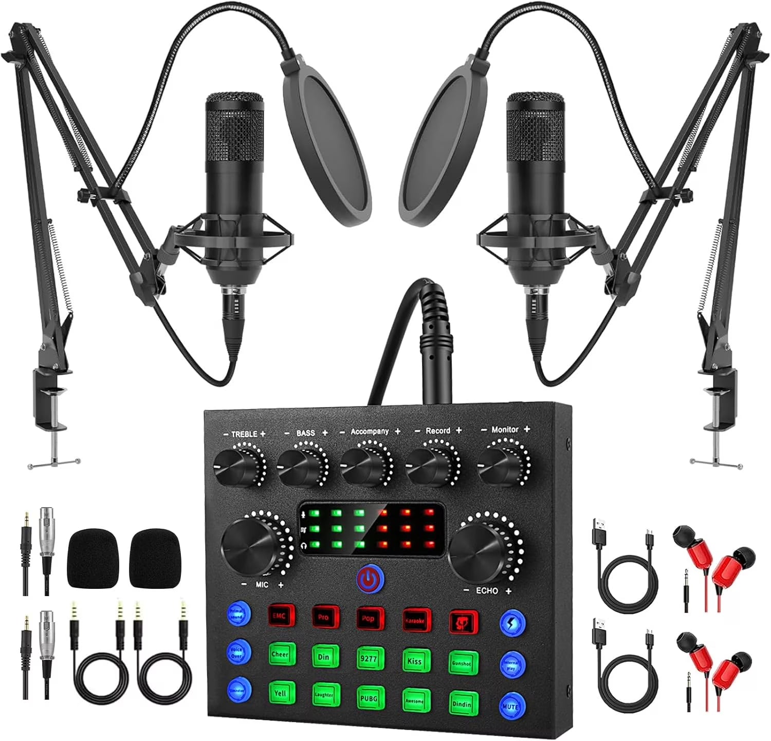 Microphone for Podcast Equipment Bundle and Studio Recording Equipment,Usb Microphone,Microphone for Computer,Perfect for Recording Podcasts and Live Streaming