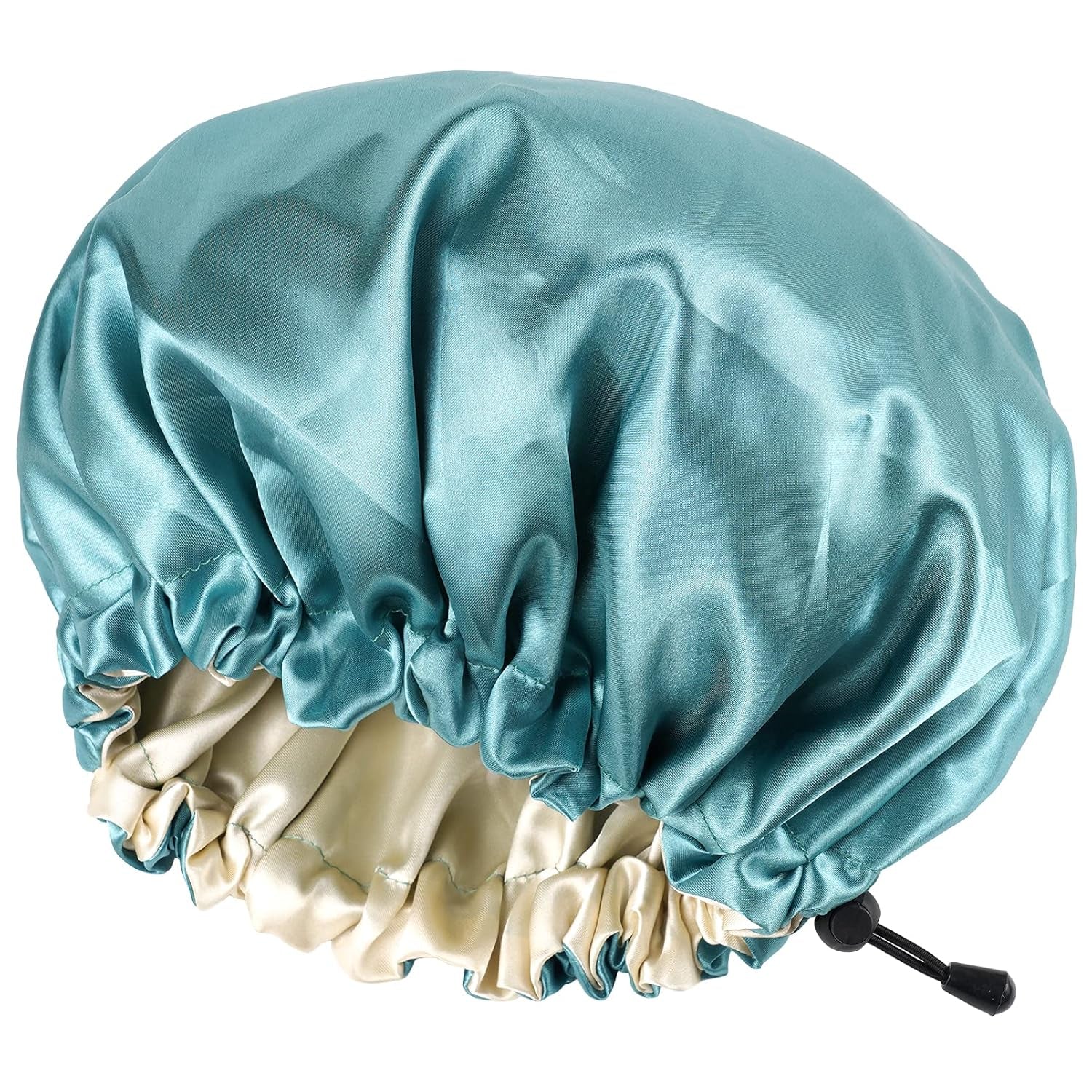 CHORHA Satin Sleep Cap, Double-Sided Adjustable Bonnet (Coral)