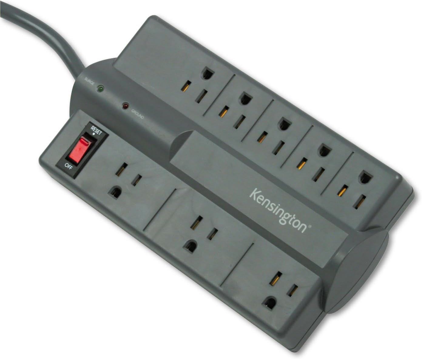 Kensington Guardian 6 Outlet Power Strip, 15Ft Surge Protector, 15-Foot Cord, 540 Joules, Black(K38215Na)