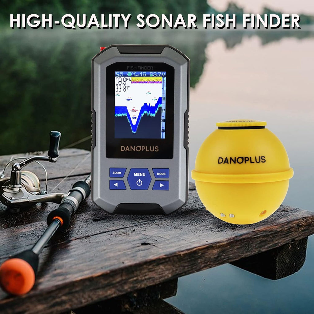Cheap Fish Locators Portable Fish Finder Large HD Display Wireless Fish Finder, Fish Finde ...