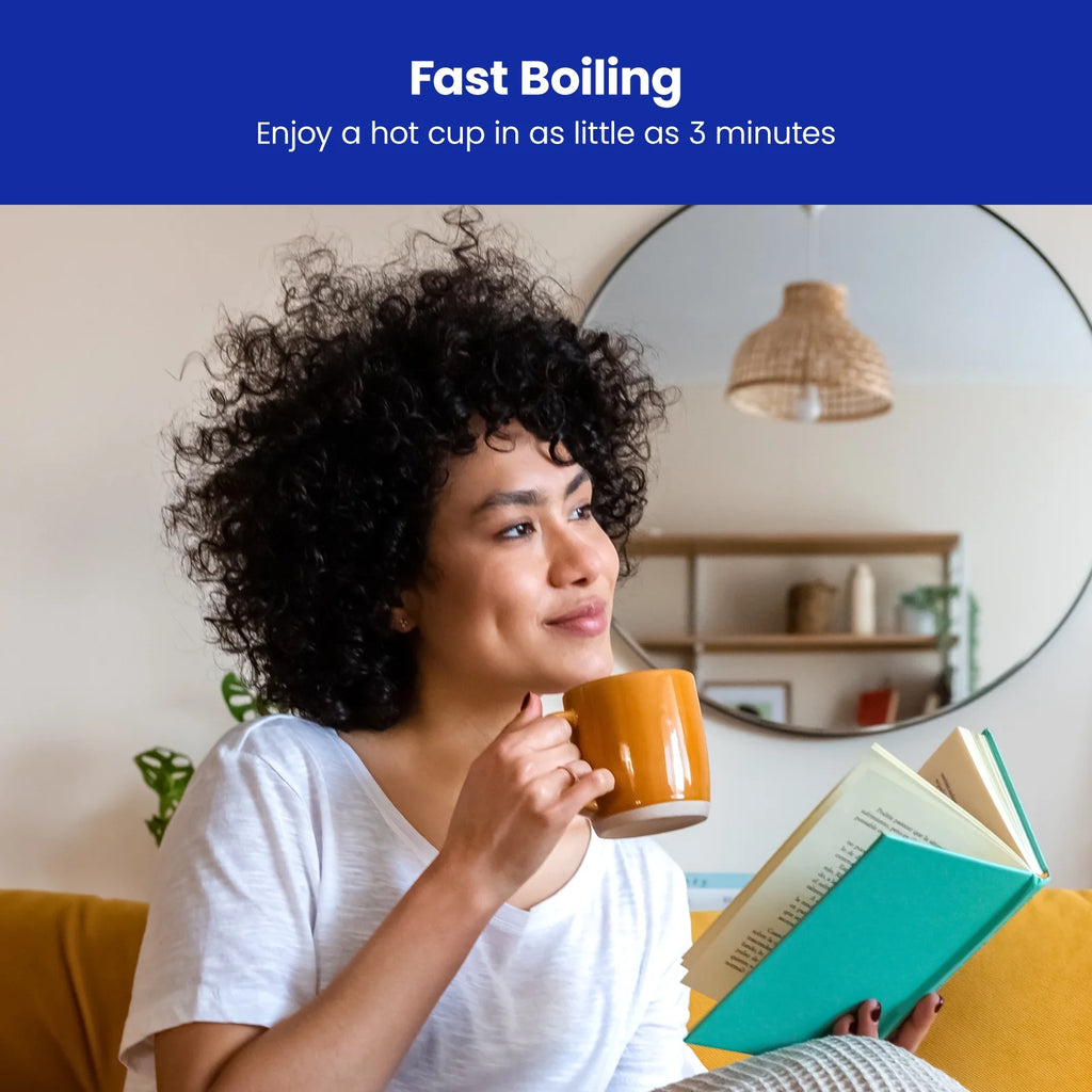 Chefman Rapid Boil 1.2L Electric Tea Kettle with Removable Lid - Stainless Steel