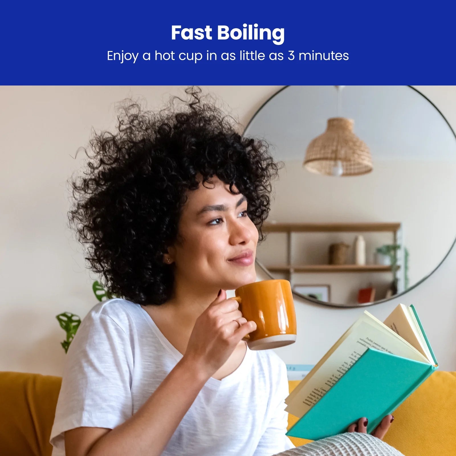 Chefman Rapid Boil 1.2L Electric Tea Kettle with Removable Lid - Stainless Steel