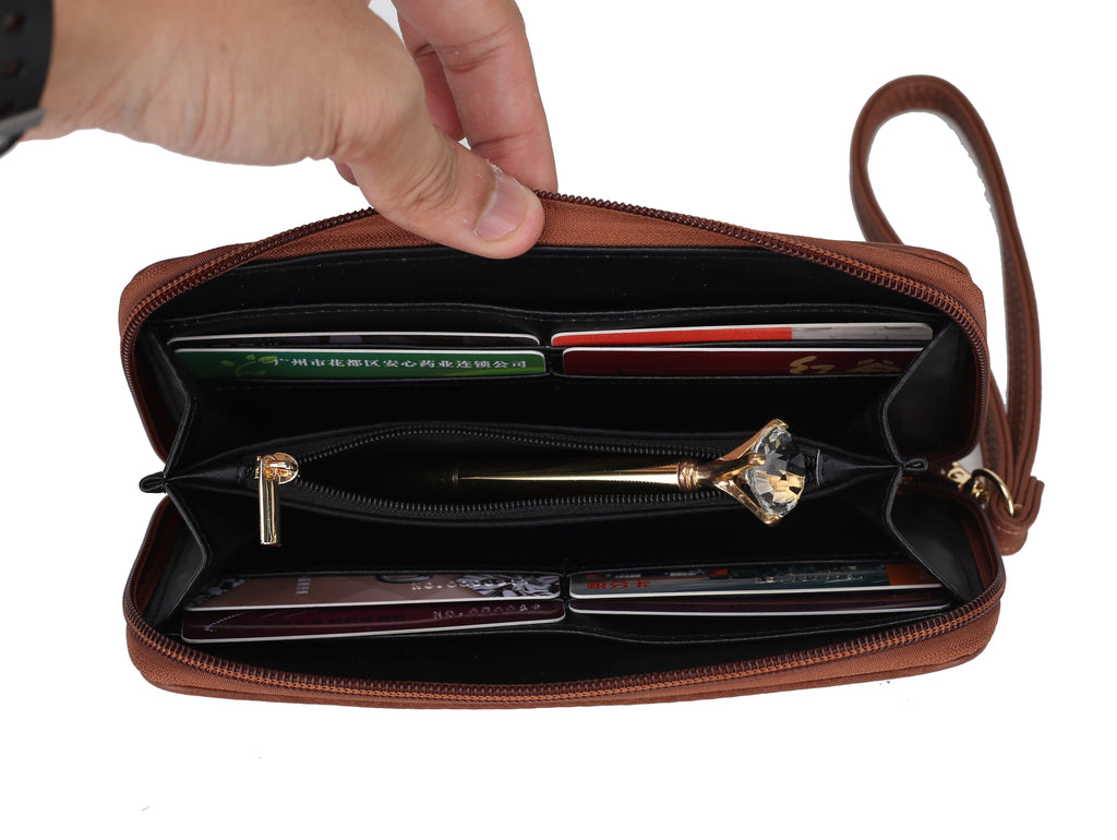 MKF Collection Shivani Vegan Leather Women'S Hobo Bag & Wristlet Wallet, Fashionable Shoulder Purse Handbag 2 Pcs by Mia K - Red