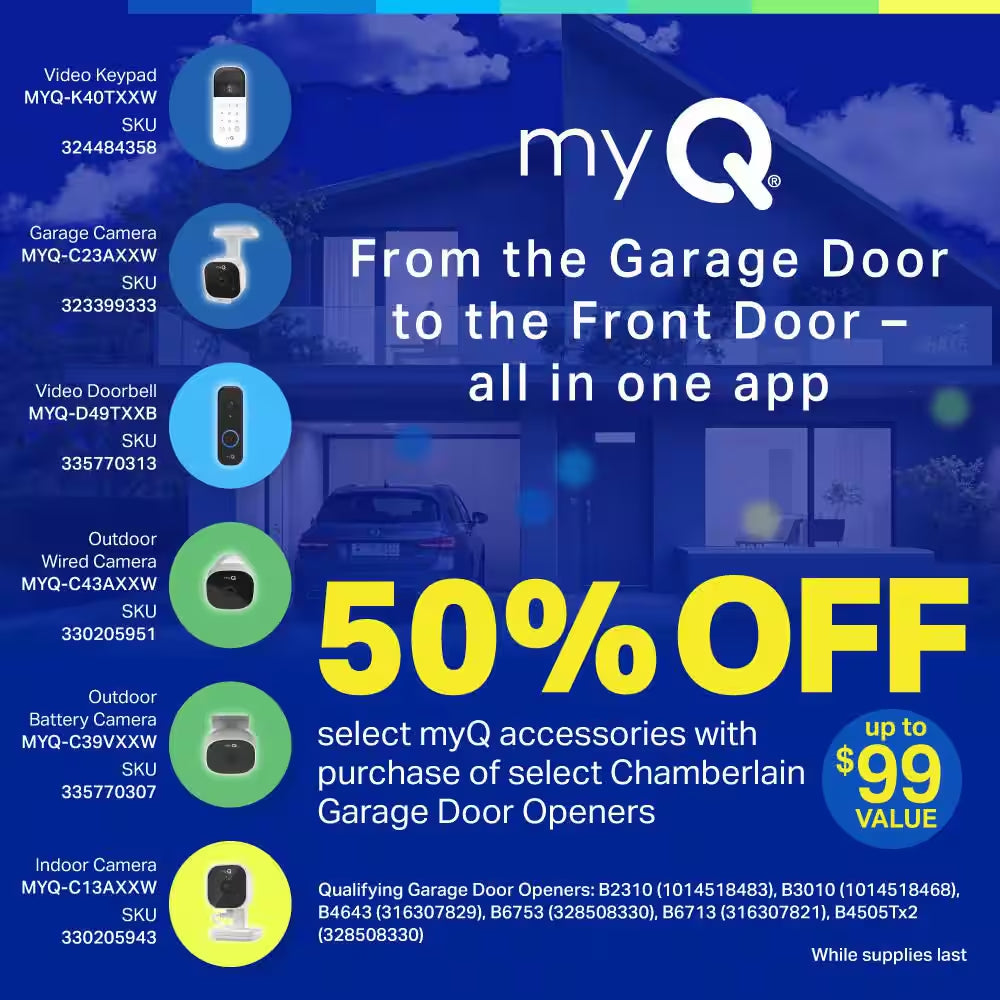 Myq Smart Wireless Garage Door Video Keypad