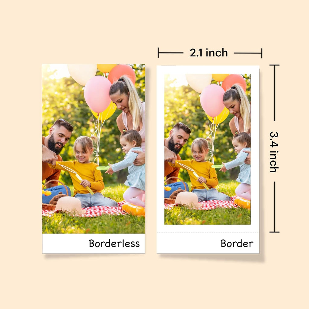 KODAK Mini 2 Retro 4PASS Portable Photo Printer (2.1X3.4 Inches) + 8 Sheets, White