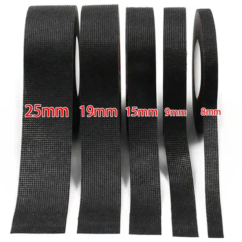 Electrical Tape Heat-Resistant Harness Bundle Insulation Auto Wiring Fabric Cloth Wrap Waterproof Cable Organizer Adhesive Tapes