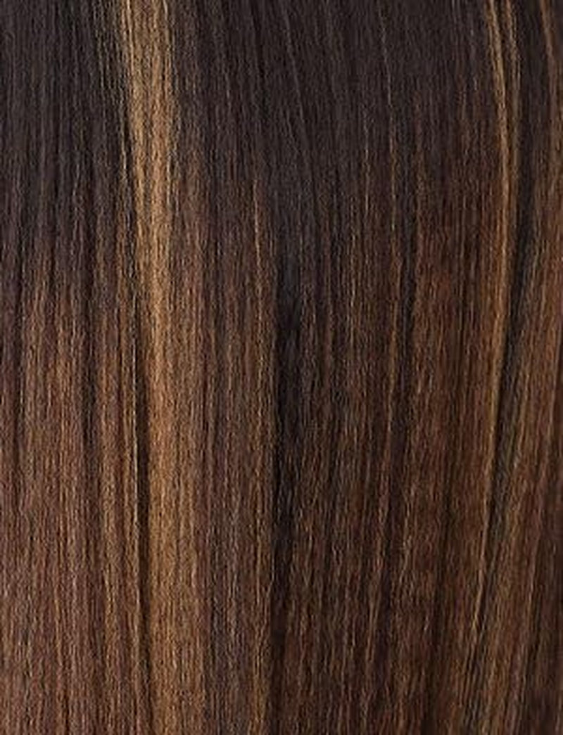 Sensationnel What Lace 13X6 Wigs - Perla Lacefrontal Hand Tied Glueless Synthetic with Natural Density Preplucked Hairline (BALAYAGEHAZELNUT)