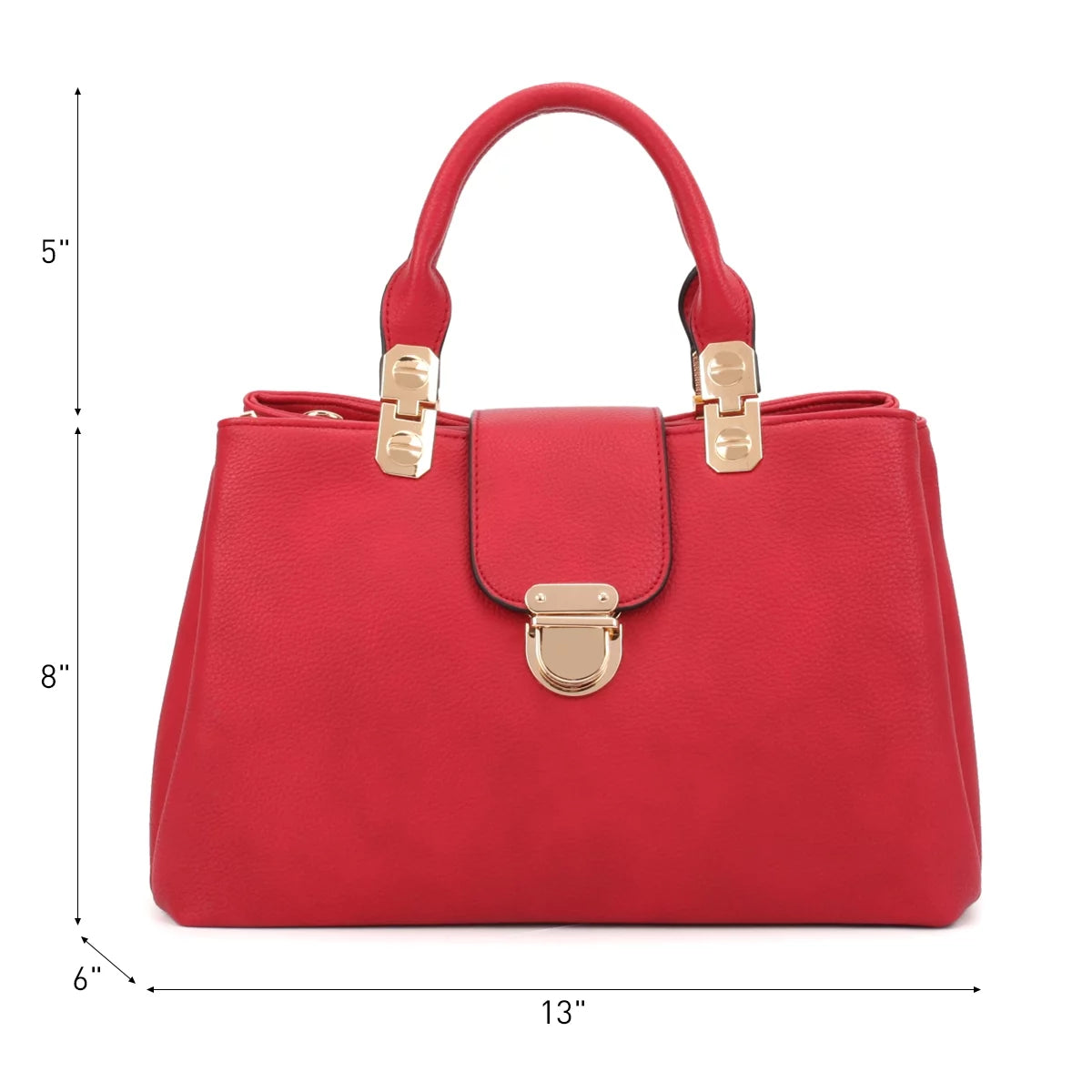 Dasein Women Satchel Handbags Top Handle Purse Medium Tote Bag Vegan Leather Shoulder Bag