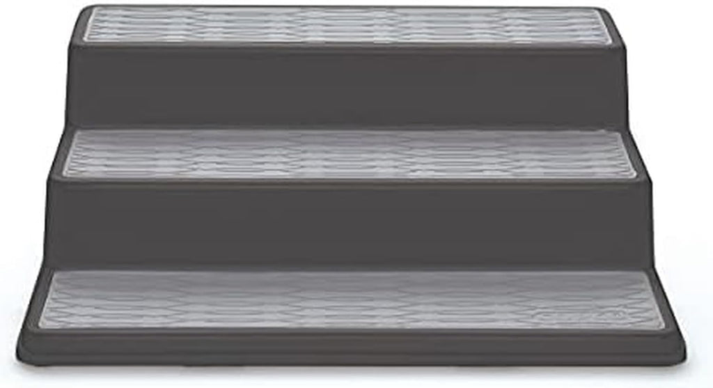 Copco 5220597 Non-Skid 3-Tier Spice Pantry Kitchen Cabinet Organizer, 10-Inch, Set of 2