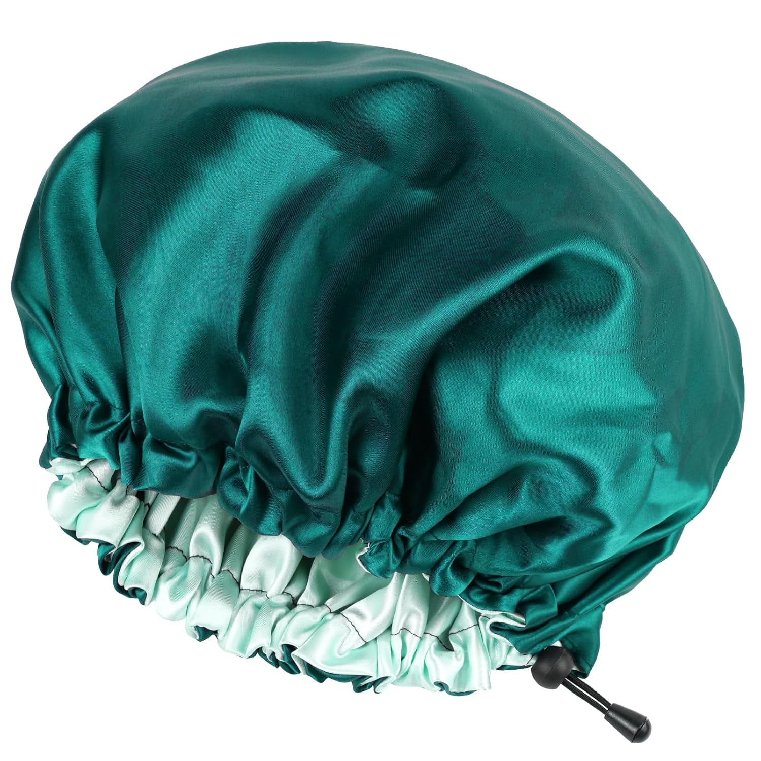 CHORHA Satin Sleep Cap, Double-Sided Adjustable Bonnet (Coral)