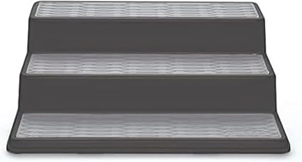 Copco 5220597 Non-Skid 3-Tier Spice Pantry Kitchen Cabinet Organizer, 10-Inch, Set of 2