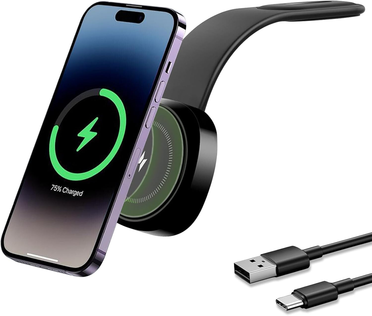 Magsafe Car Mount Charger for Iphone Magnetic Phone Holder 15W Fast Charging