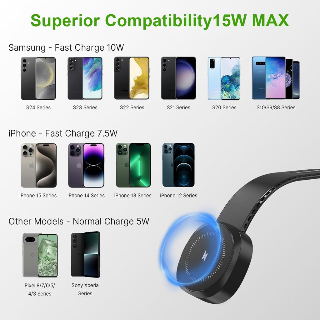 Magsafe Car Mount Charger for Iphone Magnetic Phone Holder 15W Fast Charging