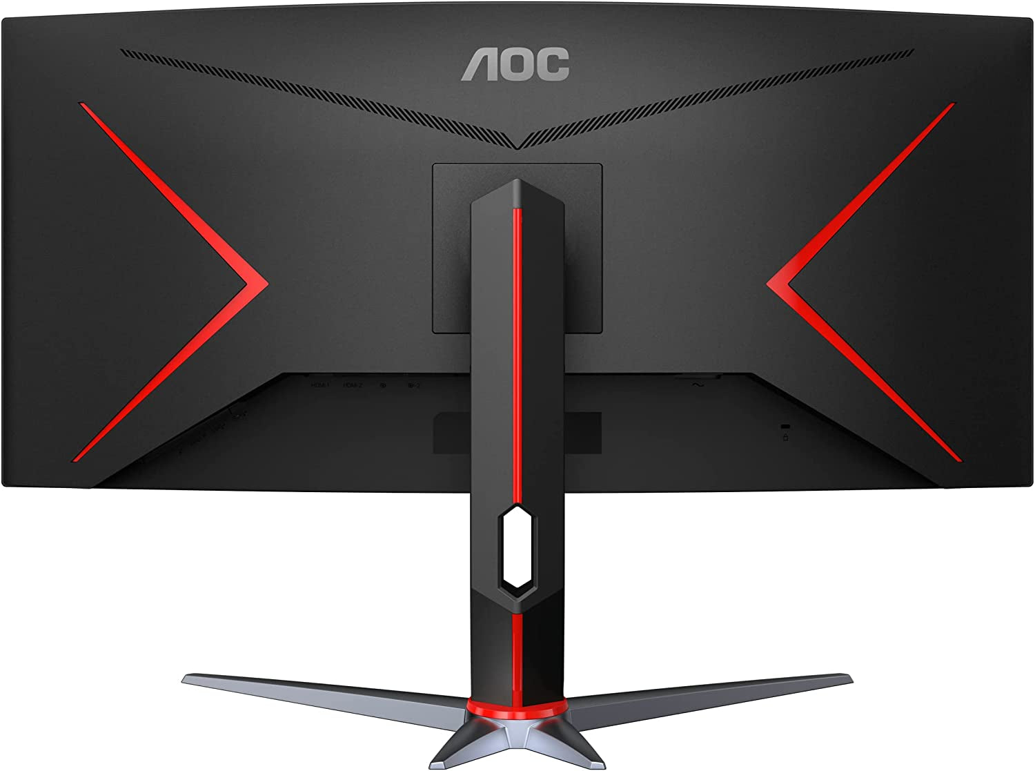 AOC CU34G2X 34" Curved Frameless Immersive Gaming Monitor, Ultrawide QHD 3440X1440, VA Panel, 1Ms 144Hz Adaptive-Sync, Height Adjustable, 3-Yr Zero Dead Pixels, Black/Red