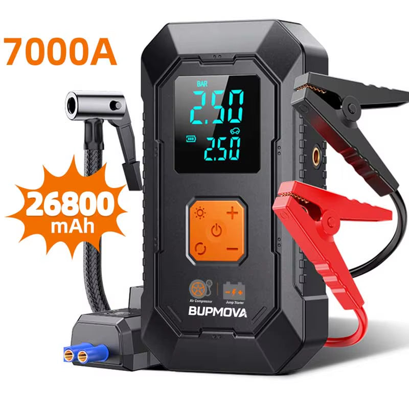 4 in 1 Jump Starter Air Pump Air Compressor Power Bank Starting Device Battery Booster Jump Starter