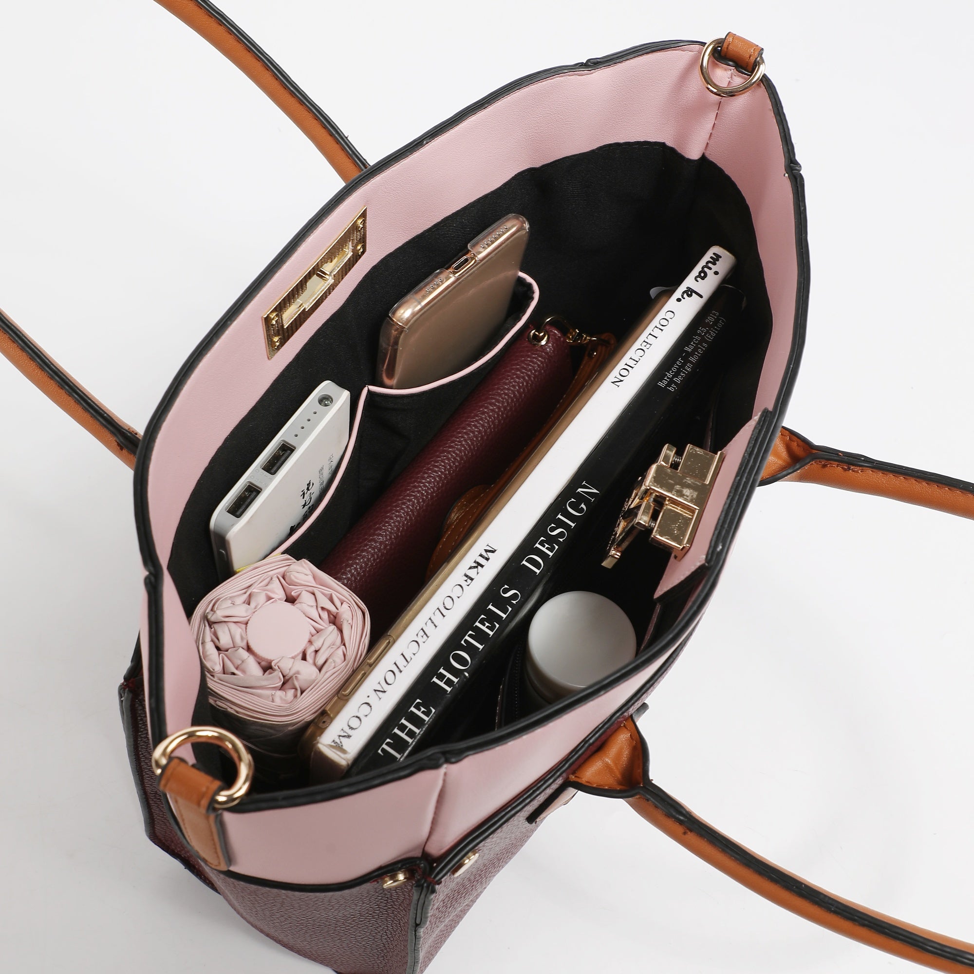 MKF Collection Brynlee Women'S Tote Bag & Wristlet Wallet, Crossbody Purse Handbag 2 Pcs by Mia K - Navy