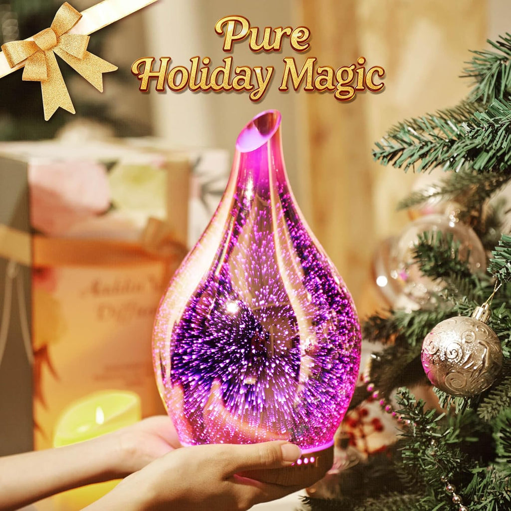 Porseme 280ML Essential Oil Diffuser, Aroma Ultrasonic Humidifier with Remote Control, BPA Free, Auto Shut-Off, Timer Setting