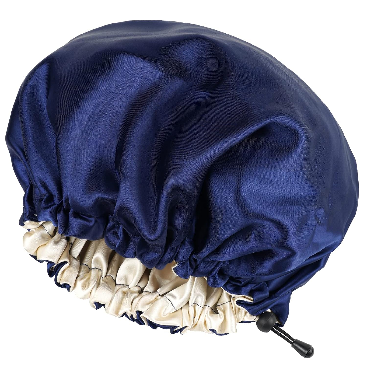 CHORHA Satin Sleep Cap, Double-Sided Adjustable Bonnet (Coral)
