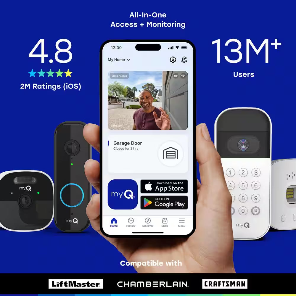 Myq Smart Wireless Garage Door Video Keypad