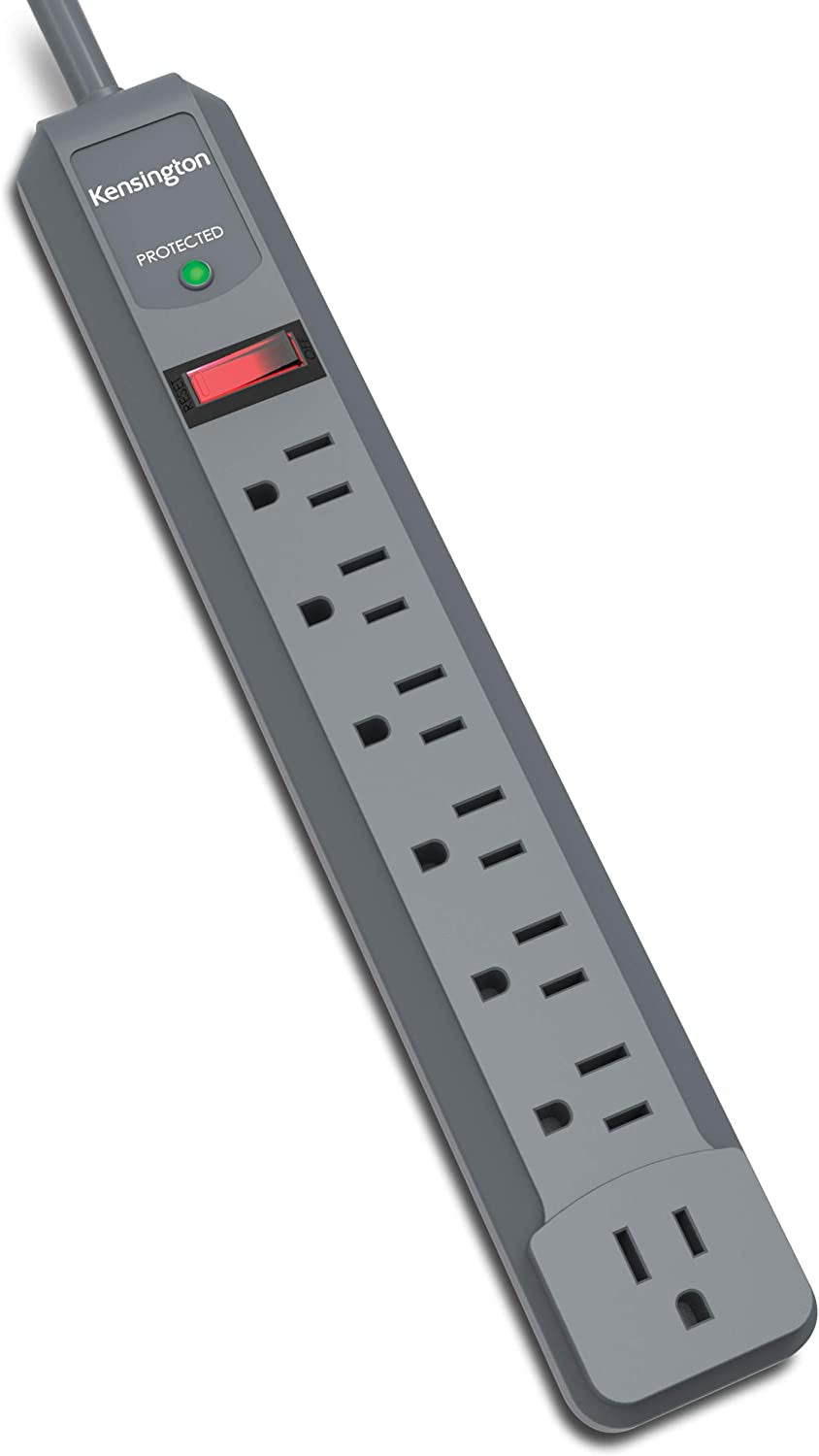 Kensington Guardian 6 Outlet Power Strip, 15Ft Surge Protector, 15-Foot Cord, 540 Joules, Black(K38215Na)