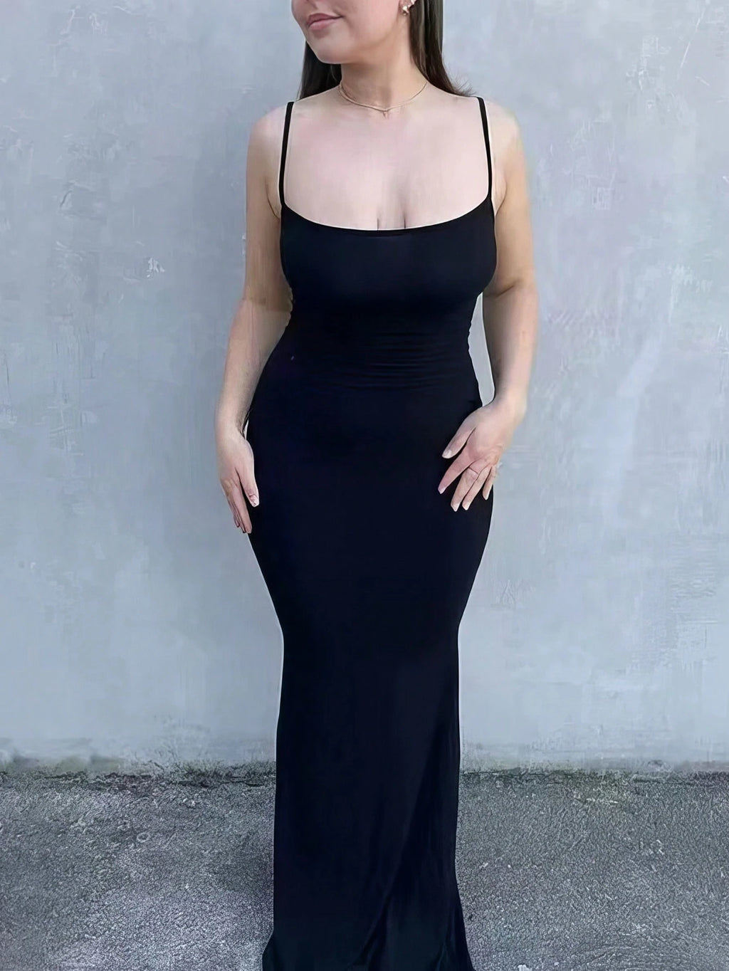 Zyxie Women'S Solid Color Mermaid Tail Cami Dress Sexy Dress